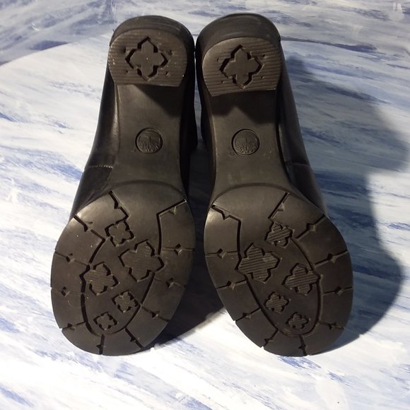 Timberland Black Anime Lace-up Heeled Boots size 8.5M - Picture 8 of 11